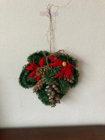 Vintage kerstwand decoratie in de vorm van een blad jr ''60  beschikbaar voor biedingen