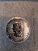 Zilveren Maple Leaf 2017 in capsule, Zilver, Overige landen, Ophalen of Verzenden, 5 euro