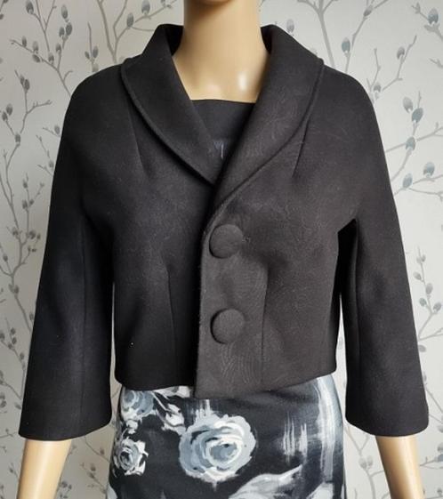 HANS UBBINK Kort Zwart Jasje/ Blazer maat 36, Kleding | Dames, Jasjes, Kostuums en Pakken, Zo goed als nieuw, Jasje, Maat 36 (S)