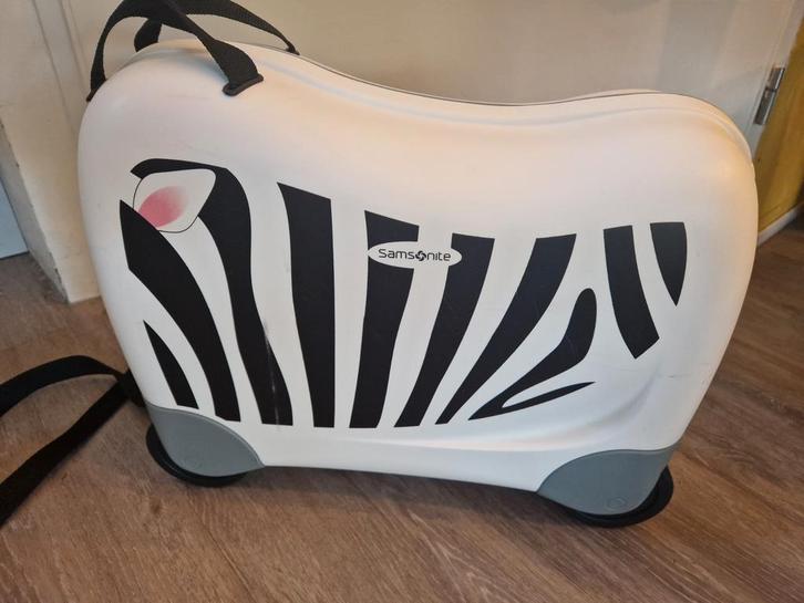 Samsonite Dream Rider Zebra Koffer - Kindertrolley, Sieraden, Tassen en Uiterlijk, Koffers, Zo goed als nieuw, Hard kunststof