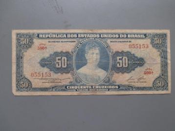 Bank Biljetten Brazilië 1959 - 1961 -1963 Da Fonseca  beschikbaar voor biedingen