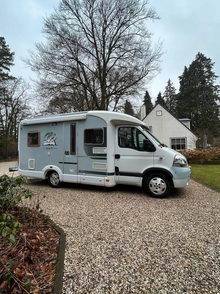Knaus Sun Ti bj 2007 2x airco vol optie 118000km nieuwstaat!, Caravans en Kamperen, Campers, Bedrijf, tot en met 3, Half-integraal