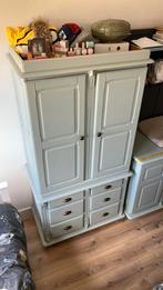 Brocante kledingkast kinderkamer babykamer set, Ophalen, Gebruikt, 50 tot 70 cm, 105 cm of meer