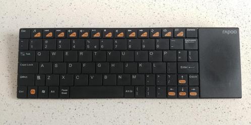 Rapoo keyboard E2700 Zwart, Computers en Software, Toetsenborden, Zo goed als nieuw, Qwerty, Draadloos, Ergonomisch, Ophalen of Verzenden