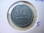 Dubbeltje 1942 zink (nr 5), Postzegels en Munten, Koningin Wilhelmina, 10 cent, Ophalen of Verzenden, Losse munt