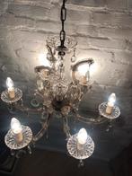 Kristallen kroonluchter, Huis en Inrichting, Lampen | Kroonluchters, Ophalen, Zo goed als nieuw