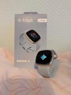 Fitbit Sense 2 - Soft Gold & Blue Mist met originele doos, Blauw, Ophalen of Verzenden, Fitbit, Waterdicht