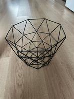 Zwarte mand, Huis en Inrichting, Woonaccessoires | Schalen en Manden, Ophalen of Verzenden, Zo goed als nieuw, Rond, Overige materialen