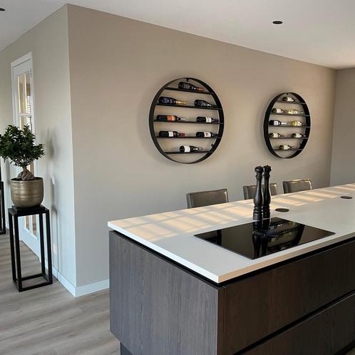 Unieke ronde en vierkante wijnrekken, Huis en Inrichting, Woonaccessoires | Wijnrekken, Nieuw, 75 cm of meer, Metaal, Ophalen of Verzenden