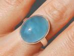 Vanoli 925 zilveren ring met aquamarijn maat 18,5, Daiva1973@hotmail.com, 18 tot 19, Vanoli, Blauw