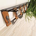 Vintage wand kapstok hout midcentury, Zo goed als nieuw, Minder dan 100 cm, Hout, Ophalen