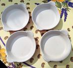 Le Creuset, 4 vintage ovenschaaltjes gietijzer, Ophalen of Verzenden, Gebruikt, Gietijzer, Overige typen