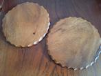 Vintage 60s houten onderzetters of serveer plaatje, Ophalen of Verzenden, Gebruikt, Overig