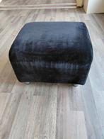 Zwarte Klippan Ikea poef, Ophalen, Gebruikt, 50 tot 75 cm, Rechthoekig