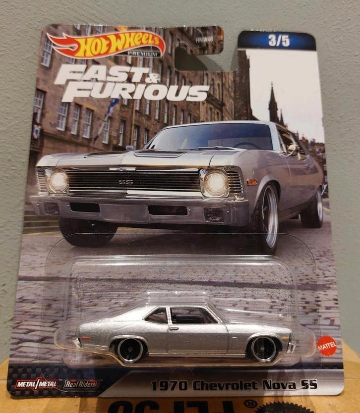 Hot Wheels Premium Chevrolet Nova SS (Fast & Furious), Hobby en Vrije tijd, Modelauto's | Overige schalen, Nieuw, Auto, Ophalen of Verzenden