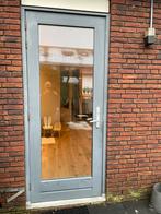 Mooie hardhouten deur 93 bij 234, Deurkozijn, Zo goed als nieuw, 150 tot 225 cm, Hout