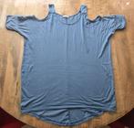 Mooie Made in Italy t-shirt blote schouders maat 46, Made in Italy, Blauw, Zo goed als nieuw, Shirt of Top