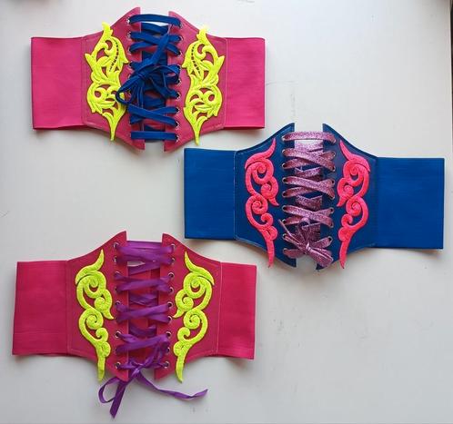 Nieuw Neon waist corset/festival kleding, Kleding | Dames, Ondergoed en Lingerie, Body of Korset, Roze, Ophalen of Verzenden