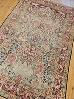 Vintage handgeknoopt perzisch tapijt kirman antiek 213x135, Info@SlatsAntiek.nl, 100 tot 150 cm, Perzisch, 200 cm of meer