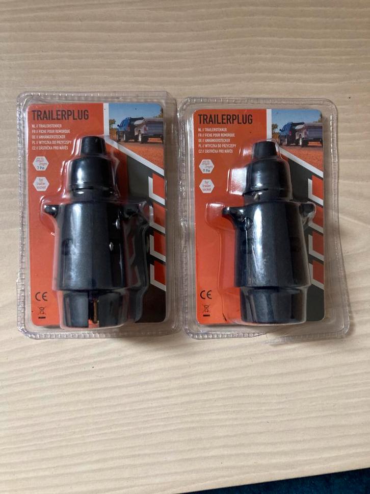 2 Nieuwe Trailer Pluggen voor Aanhanger/Caravan, Auto diversen, Aanhangwagen-onderdelen, Nieuw, Ophalen of Verzenden