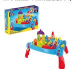 Mega blocks tafel en 2 tassen vol mega blocks, Kinderen en Baby's, Speelgoed | Bouwstenen, Ophalen, Zo goed als nieuw, Megabloks