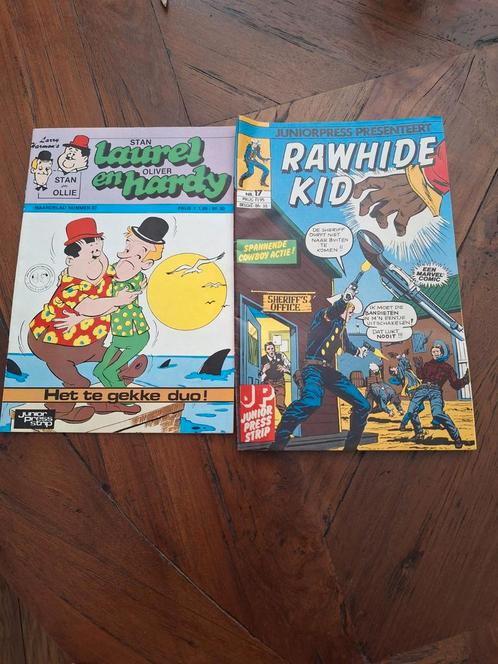 Laurel en Hardy & Rawhide Kid - Juniorpress Strips, Boeken, Strips | Comics, Gelezen, Meerdere comics, Europa, Ophalen of Verzenden