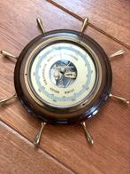 Prachtige schippers barometer stuurwiel, Verzamelen, Scheepvaart, Ophalen of Verzenden, Zo goed als nieuw, Motorboot, Kaart, Foto of Prent