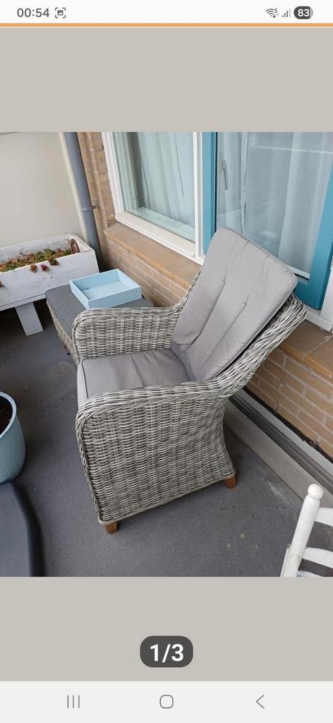 tuin meubels rattan rotan zgan inboedel gratis lamp hocker, Tuin en Terras, Tuinsets en Loungesets, Zo goed als nieuw, Wicker