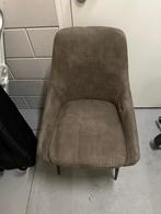 6 Taupe Eetstoelen - Goede Staat! €50 p/s, Gebruikt, Bruin, Ophalen of Verzenden, Stof