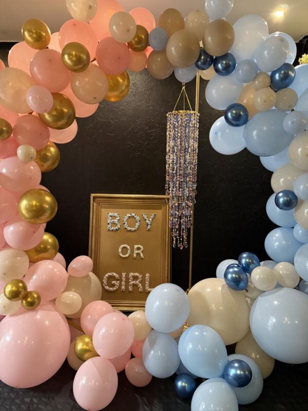 Unieke decoratie baby gender reveal party babyshower VdlM, Hobby en Vrije tijd, Feestartikelen | Verhuur, Nieuw, Geboorte of Huwelijk