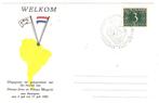 Suriname 1962 2x Briefkaarten bezoek Pr. Irene & Margriet, Ophalen of Verzenden, Gestempeld
