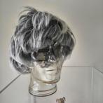 Pruik Zilver grijs Heino carnaval, Ophalen of Verzenden, Gedragen, Overige maten