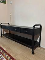 Industriele metalen tv meubel/sidetable, Ophalen, Zo goed als nieuw, Minder dan 100 cm, Metaal