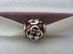 Pandora Bedel Rood, Sieraden, Tassen en Uiterlijk, Bedels, Verzenden, Zo goed als nieuw, Zilver, Pandora