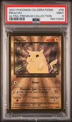 Gezocht: Pokemon Celebrations Gold Metal Pikachu PSA 9, Ophalen, Zo goed als nieuw, Losse kaart, Foil