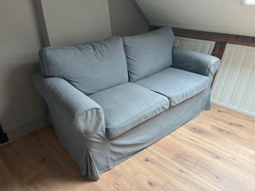Grijze Ikea ektorp bank bankstel tweezitsbank wasbare hoezen - afbeelding 2