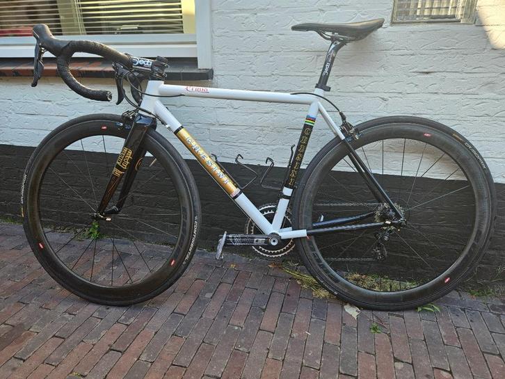 Mooie Chesini Prima Gold retro racefiets, Fietsen en Brommers, Fietsen | Racefietsen, Gebruikt, Heren, Overige merken, Meer dan 20 versnellingen