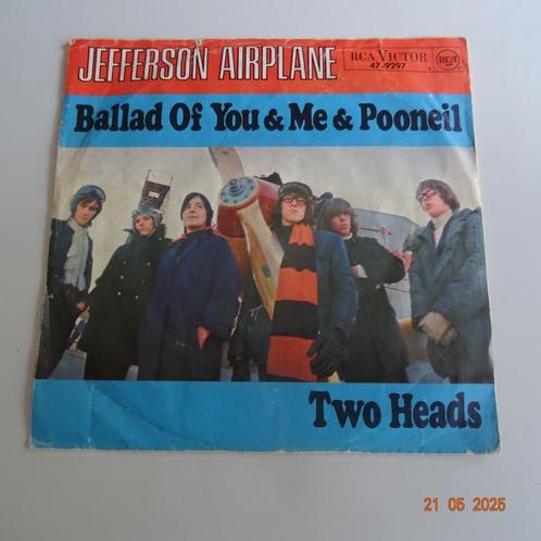 Jefferson Airplane ‎- Ballad Of You & Me & Pooneil / Two Hea, Cd's en Dvd's, Vinyl Singles, Gebruikt, Single, Pop, 7 inch, Verzenden