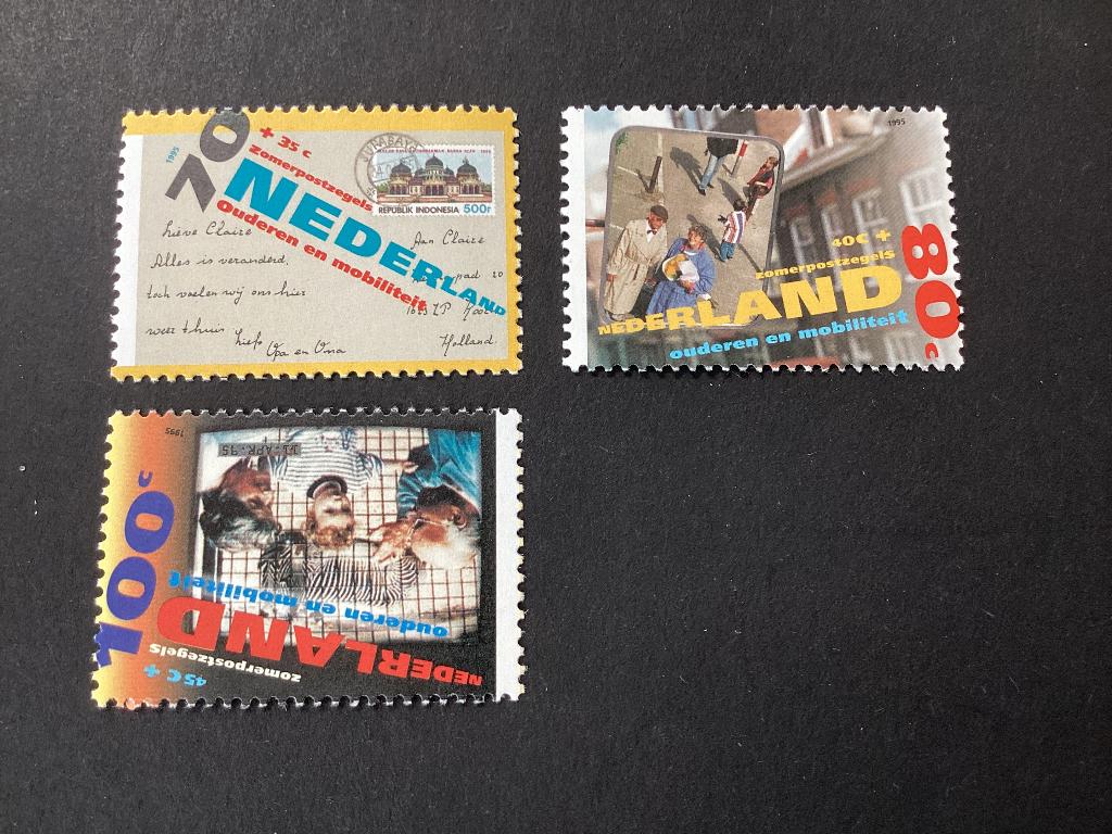 1995, Zomerzegels, 1639-1641, Postzegels en Munten, Postzegels | Nederland, Verzenden, Na 1940, Postfris