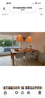 Teak Houten Eettafel 200x100cm, Huis en Inrichting, Tafels | Eettafels, Gebruikt, Teakhout, 200 cm of meer, Vier personen