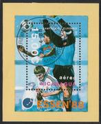 NICARAGUA Blok EK Voetbal in Duitsland 1988, Postzegels en Munten, Sport, Verzenden, Gestempeld