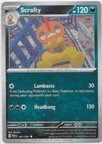 Paldean Fates,  Scrafty [uncommon] 61/91, Ophalen of Verzenden, Nieuw, Losse kaart