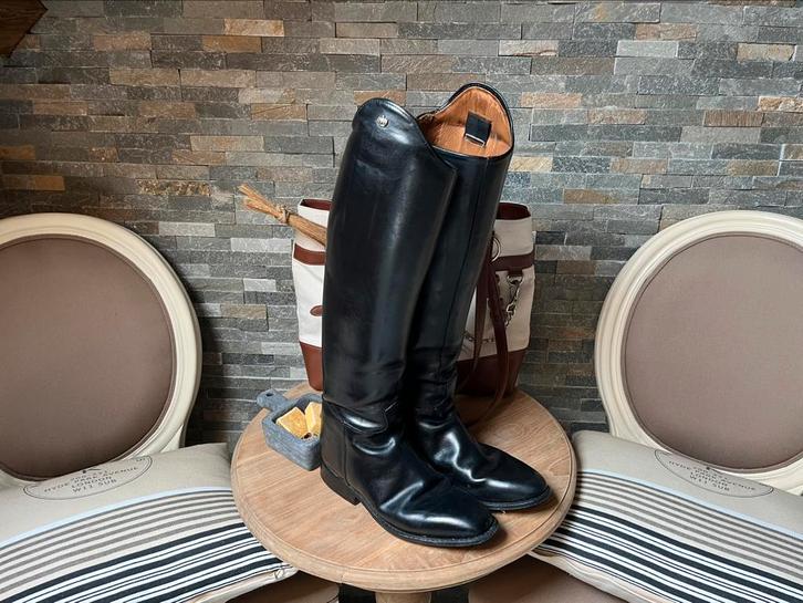 Prachtige zwart leren Königs rijlaarzen, Dieren en Toebehoren, Paardrijkleding, Zo goed als nieuw, Schoeisel, Dressuur, Ophalen of Verzenden