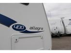 Caravelair Allegra 400 Luifel Fietsendrager, Caravans en Kamperen, Dwarsbed, Schokbreker, Bedrijf, Treinzit