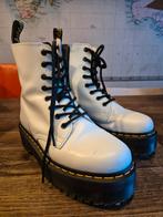 Dr. Martens Jadon leren veterboots wit 38, Wit, Ophalen of Verzenden, Dr. Martens, Zo goed als nieuw