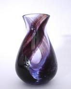 Vintage 60s 70s Murano glas vaas vaasje blauw paars design, Verzenden