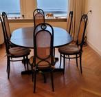 3x Thonet Long John Zwart 207R eetkamerstoelen Pitriet, Huis en Inrichting, Stoelen, Ophalen, Riet of Rotan, Gebruikt, Drie