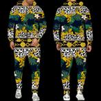 Heren barok joggingpak 15 zwart groen goud luxe trainingspak, Verzenden, Nieuw, Algemeen