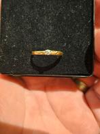 Gouden ring 18k, Ophalen of Verzenden, Zo goed als nieuw, 17 tot 18, Dame