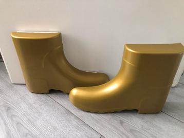 Sinterklaas suprise Plastic gouden XXL laarzen beschikbaar voor biedingen